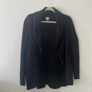a new day, Knitted Black Sweater Cardigan